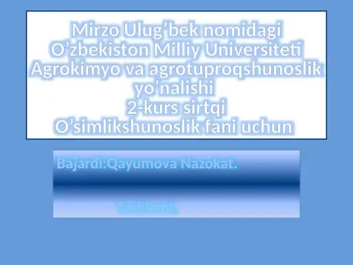 O'simliklarolami