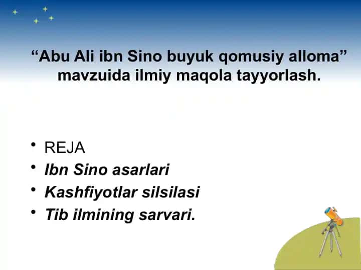 Abu Ali ibn Sino asarlari
