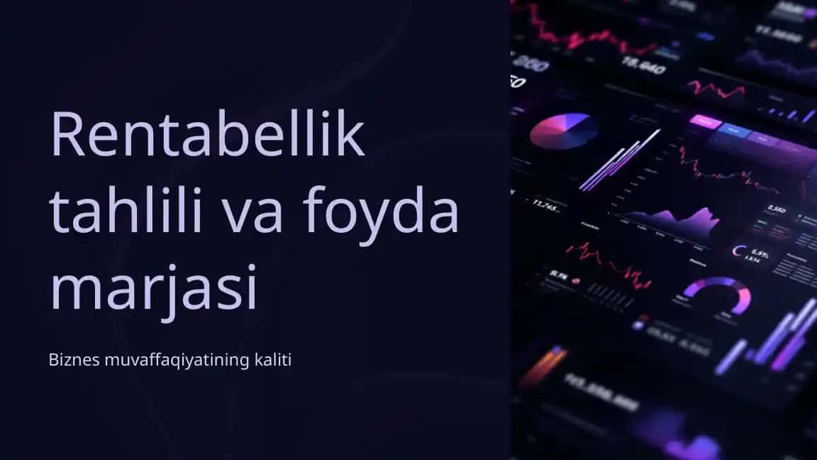 Rentabellik tahlili va foyda marjasi