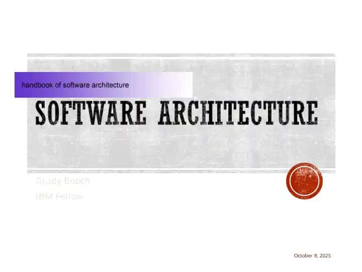 SOFTWARE ARCHITECTURE