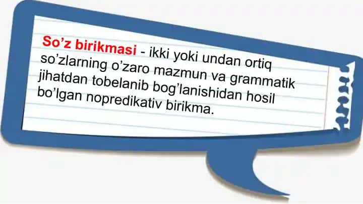 So’z birikmasi