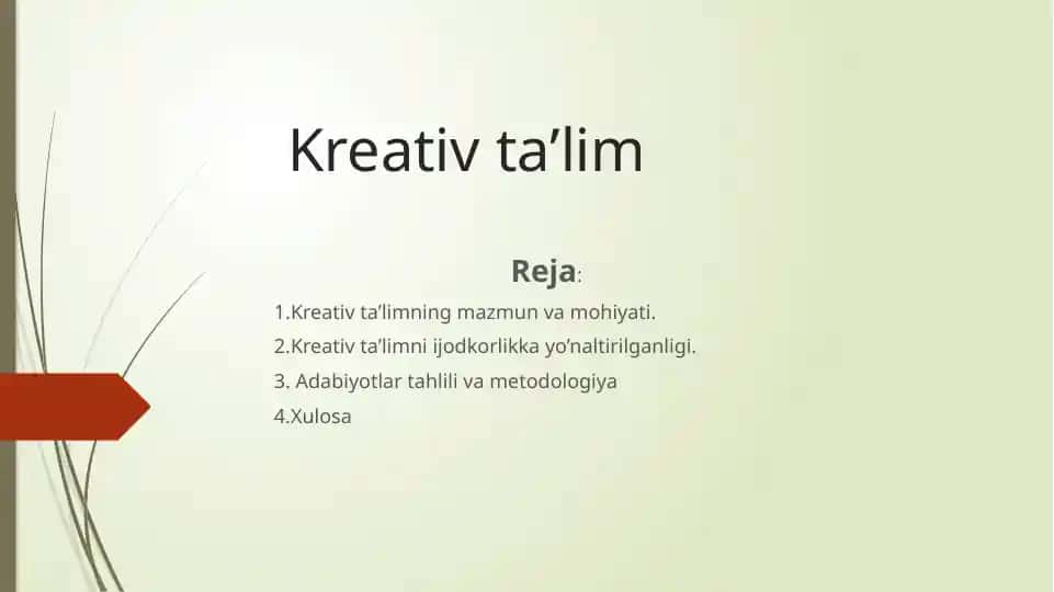 Kreativ ta'lim