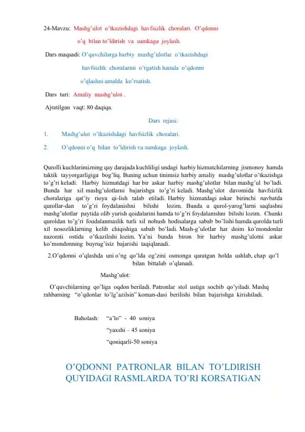 Havfsizlik choralari