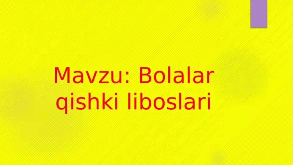 Bolalar qishki boslari