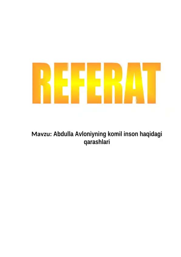Komil inson haqida