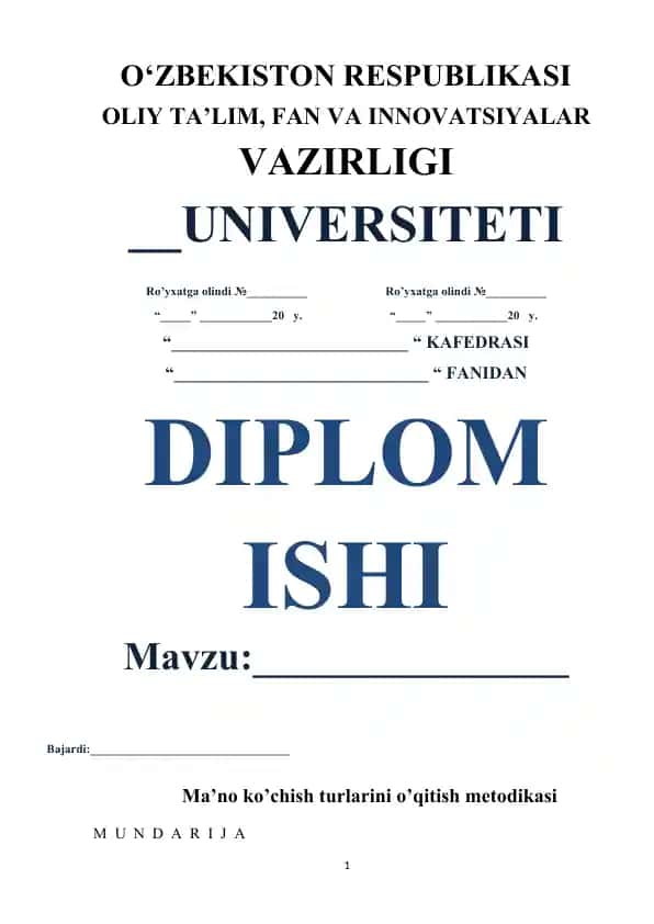 Ma’no ko‘chish turlarini o‘qitish metodikasi