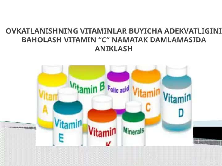 Vitaminlar