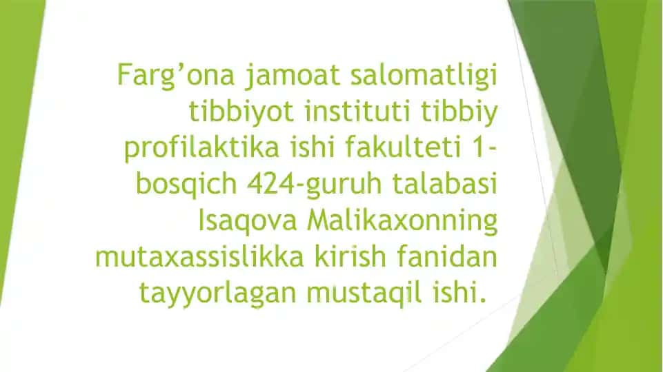 Talabalar haqida sutkalik taomnomasi