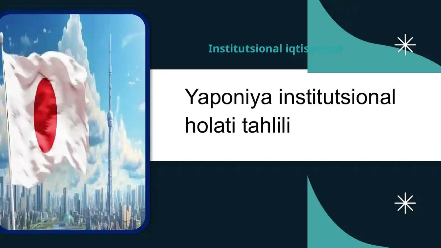 Yaponiya institutsional holati tahlili