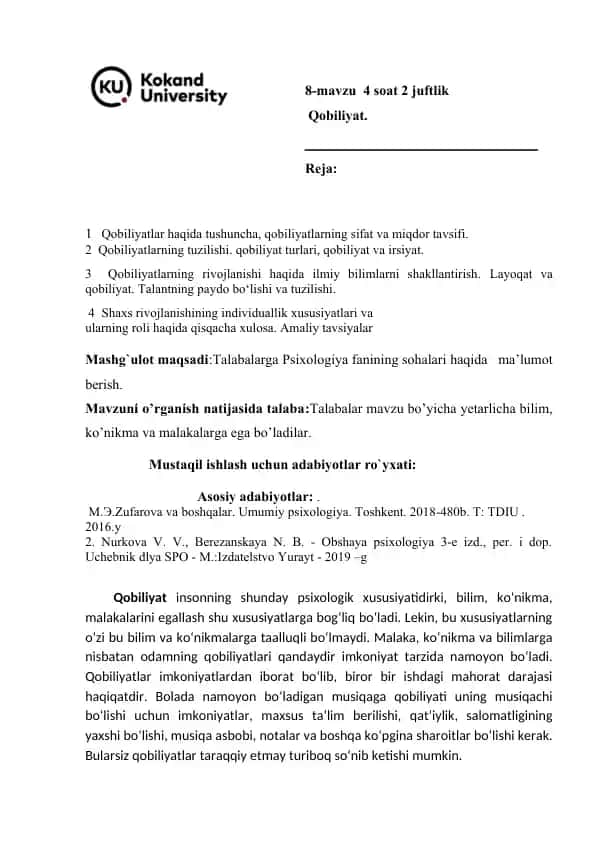 Qobiliyat