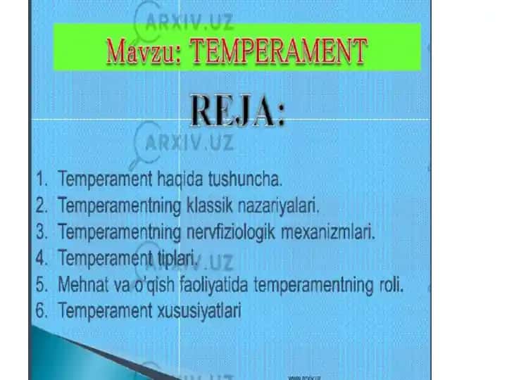 Temperament