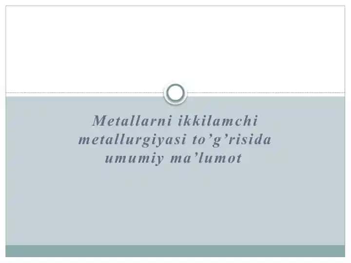 Metallarniikkilamchimetallurgiyasi