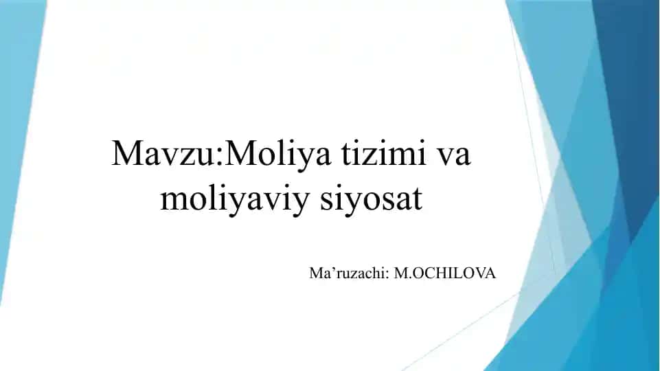 Moliyatizmi va moliyaviy-siyosat