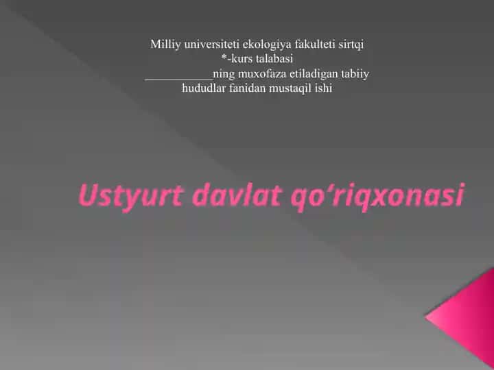 Ustyurt davlat qoʻriqxonasi
