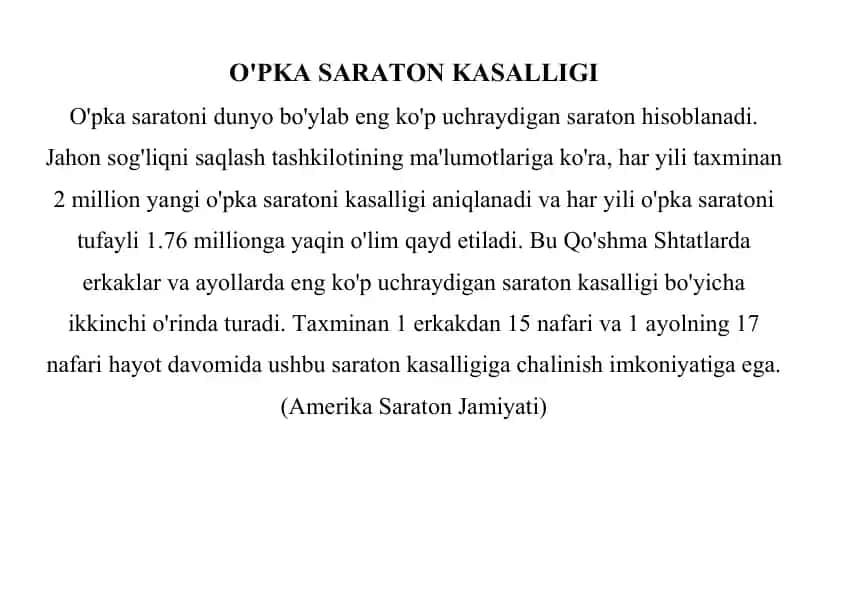 O'PKA SARATON KASALLIGI