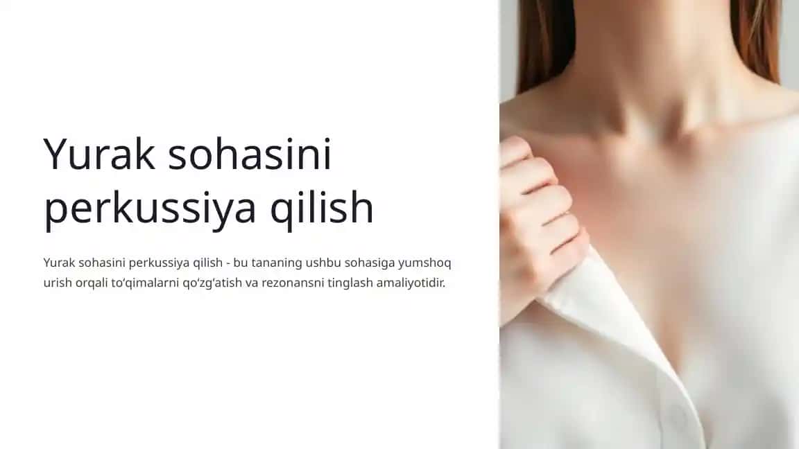 Yurak sohasini perkussiya qilish