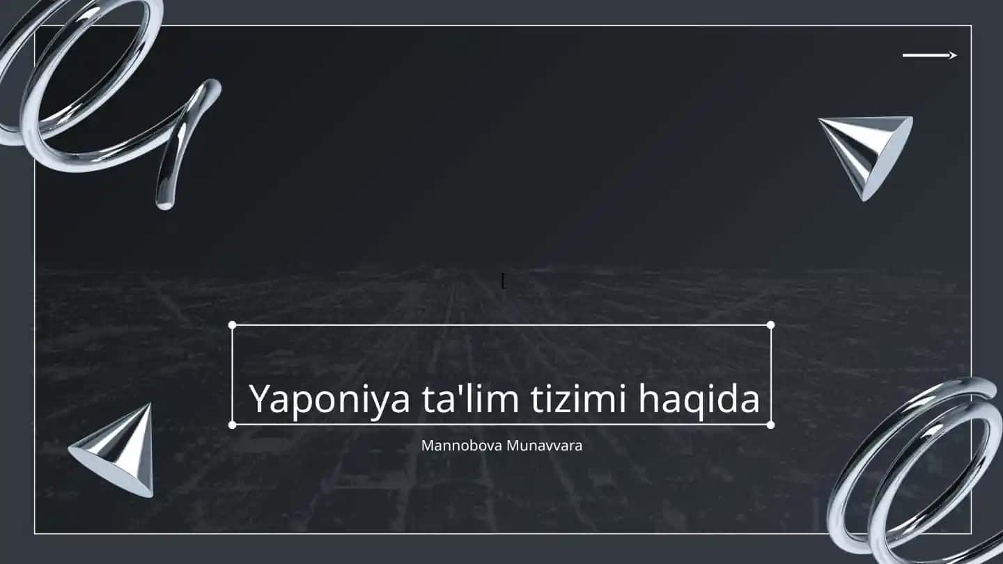Yaponiya ta'lim tizimi haqida