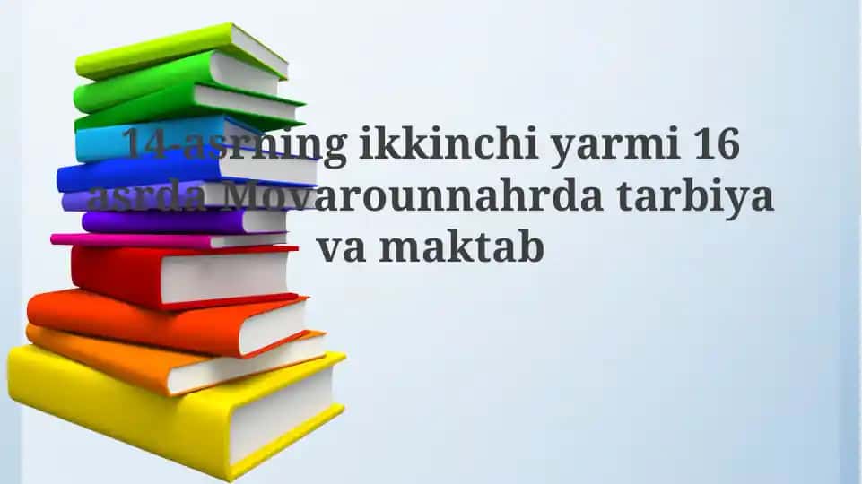 Ta'lim va maktablar