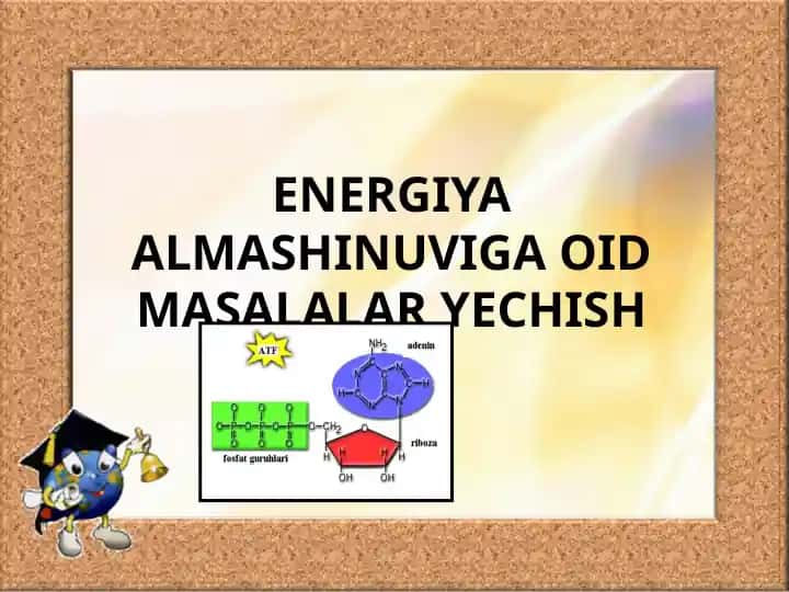 ENERGIYA ALMASHINUVIGA OID MASALALAR YECHISH