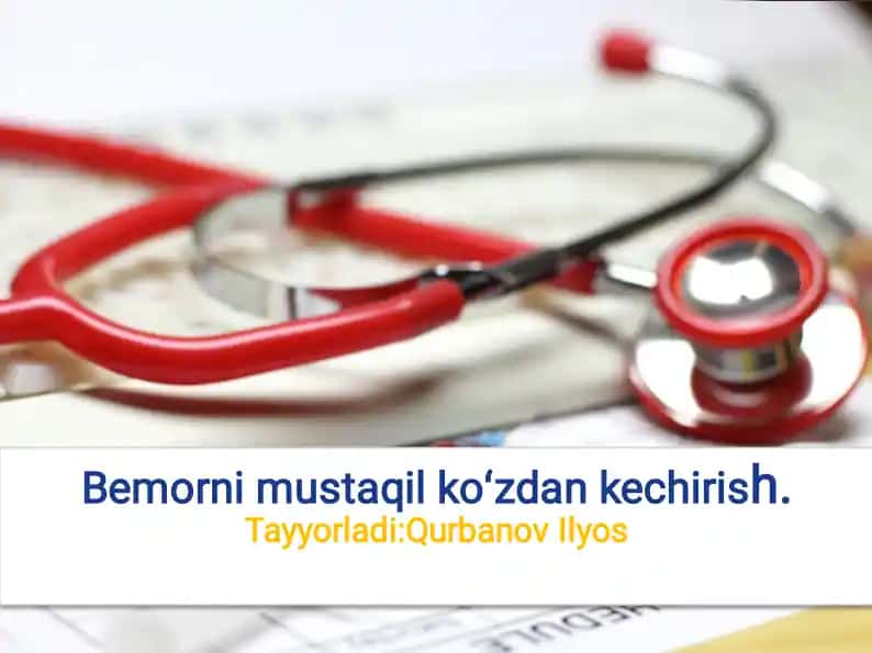 Bemorlarning holatini avtomatik nazorat qilish sistemalari