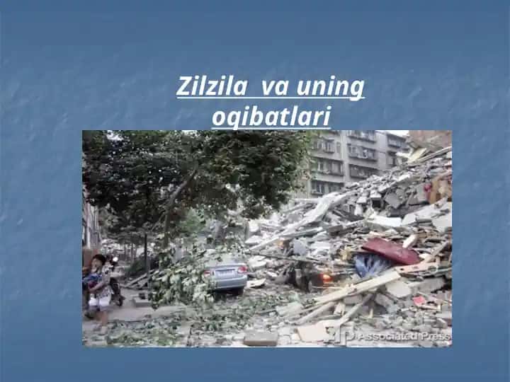 Zilzilavauningoqibatlari