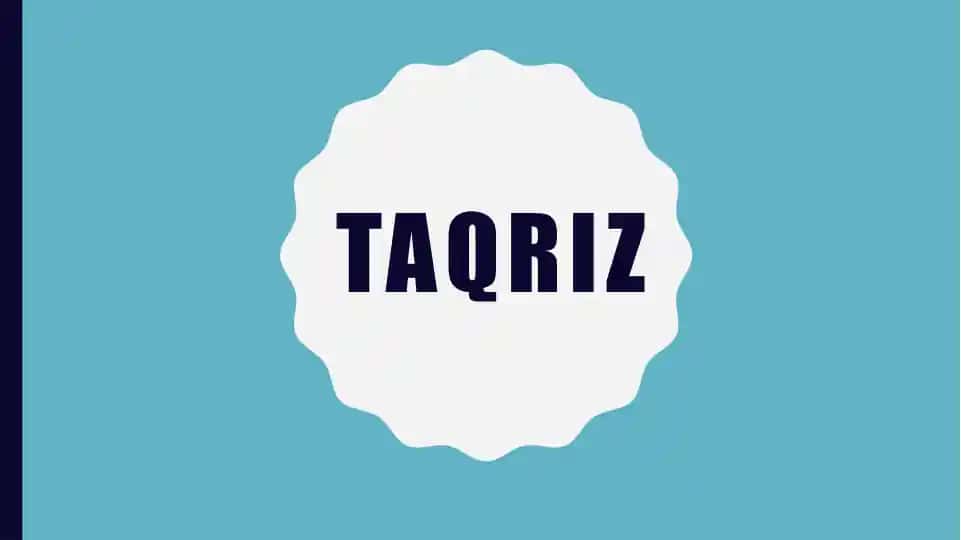 Taqriz