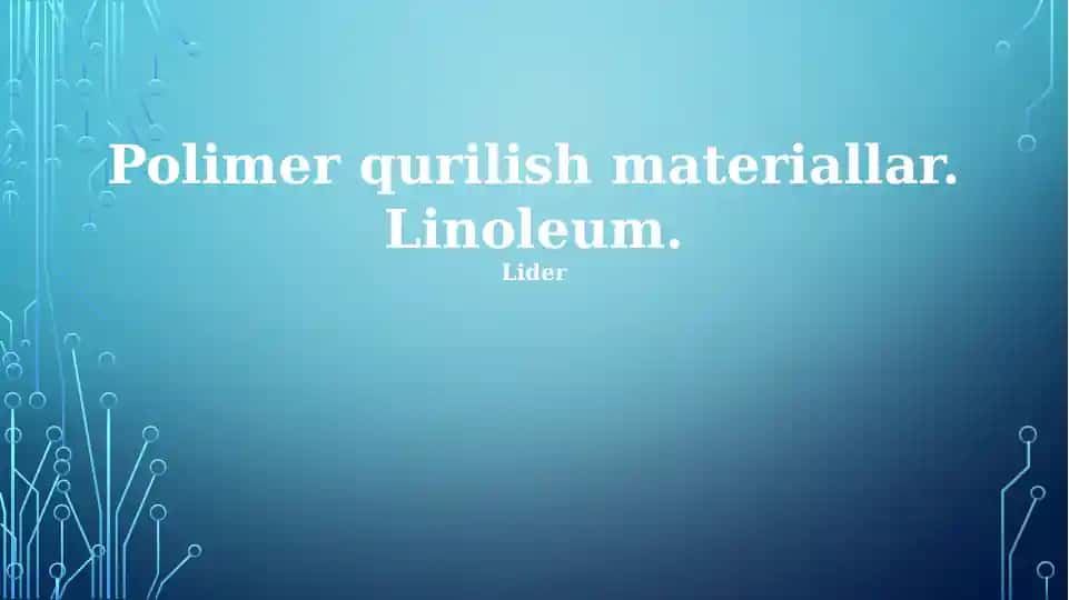 Linoleum