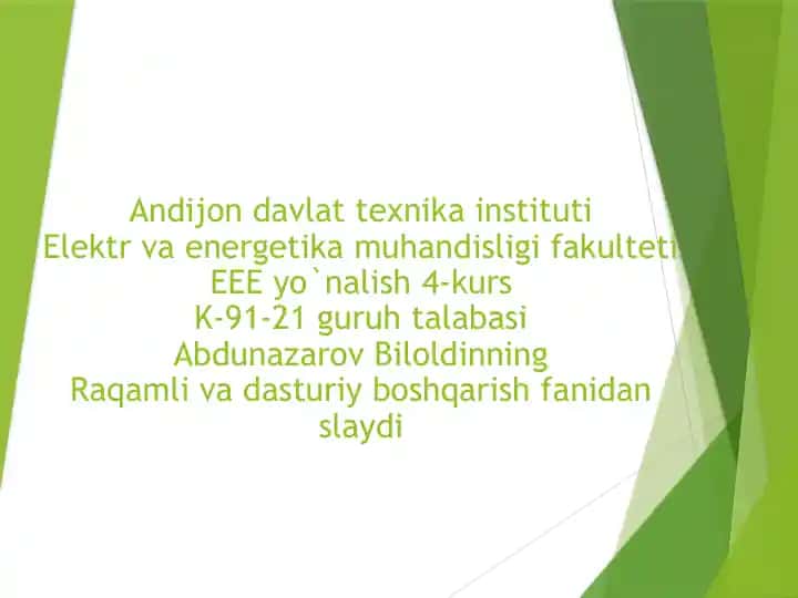 Dasturiy ta’minot bilan avtomatlashtirish jarayonlari
