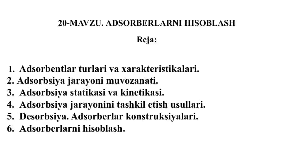 Adsorberlar