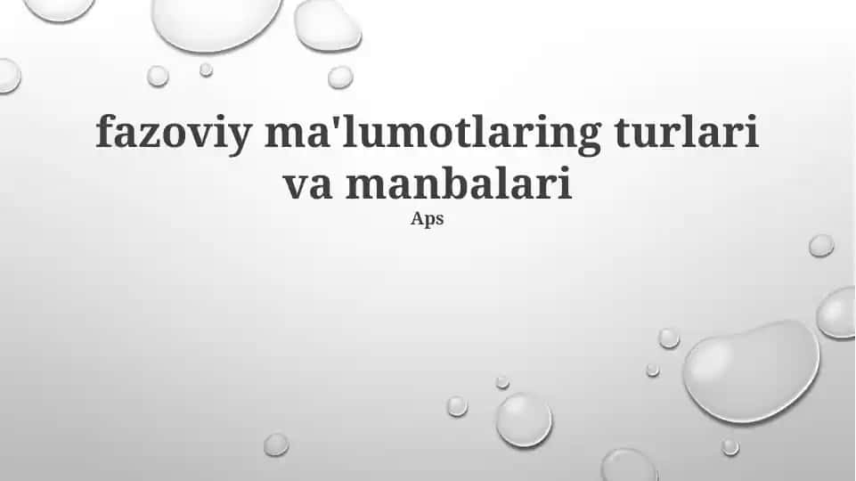 Fazaviy ma'lumotlar