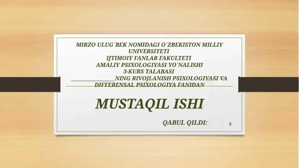 O`smirlik Davri Psixologiyasi