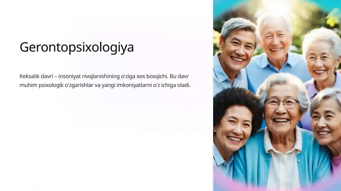 Gerontopsixologiya