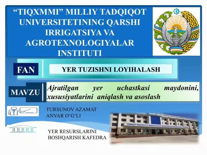 Yer tuzishni loyihalash