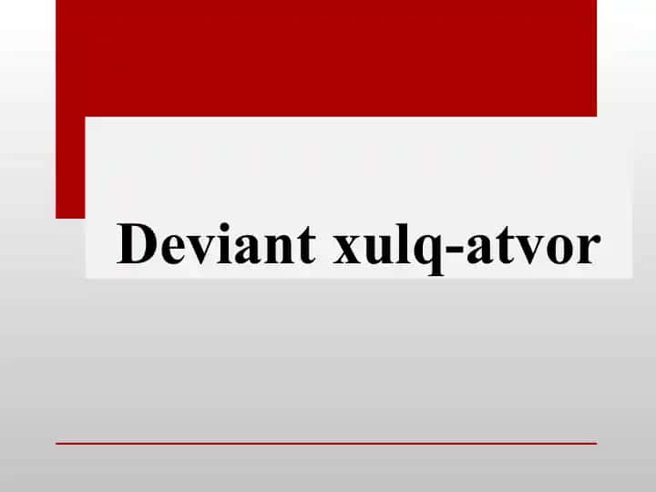 Xulq-atvor