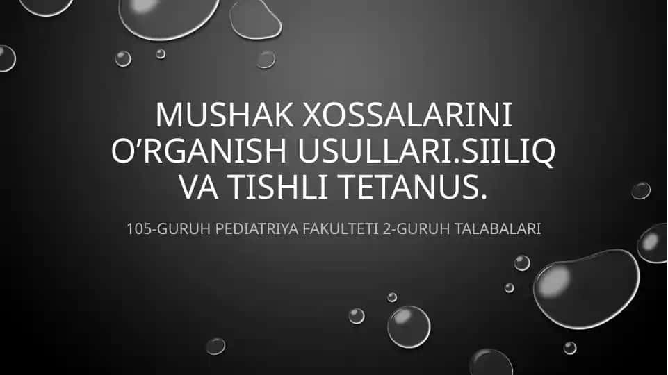 Skelet muskullarining funksiyalari va xossalari