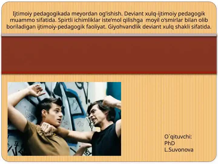 Ijtimoiy pedagogikada meydan og'ishish
