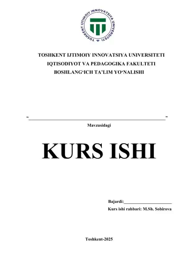 Bolalarda Sog'lom Turmush Tarzini Rivojlantirish