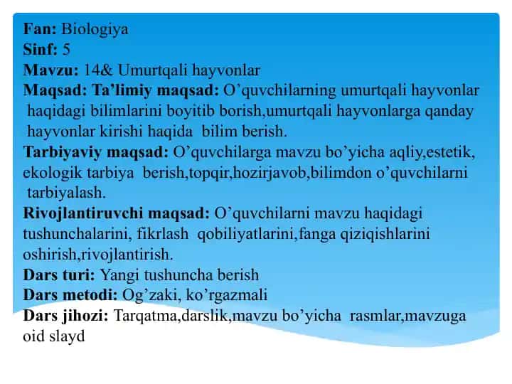 Umurtqali hayvonlar