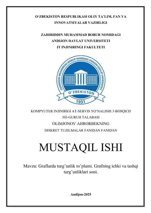 Turg‘unlik to‘plami haqida tushuncha
