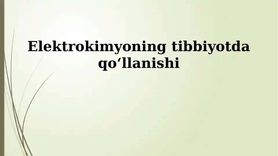 Elektrokimyoviy biosensorlar