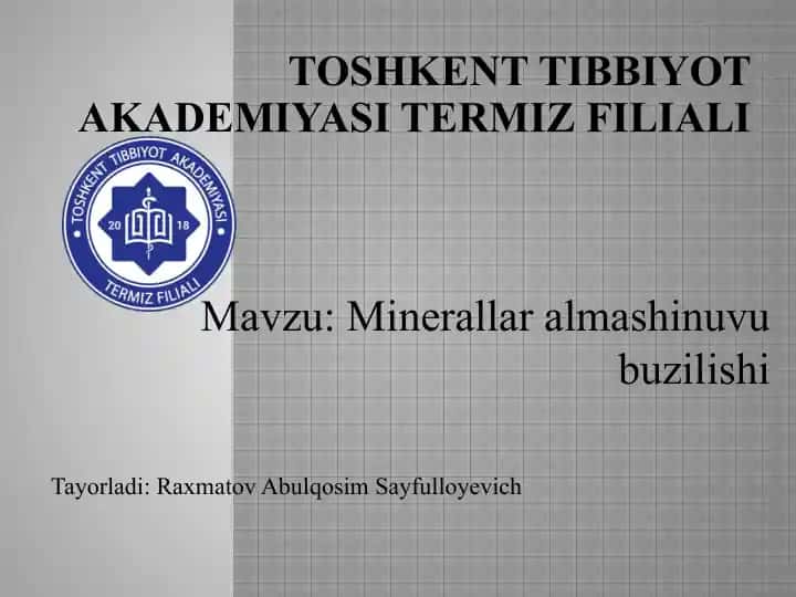 Minerallar almashinuvi