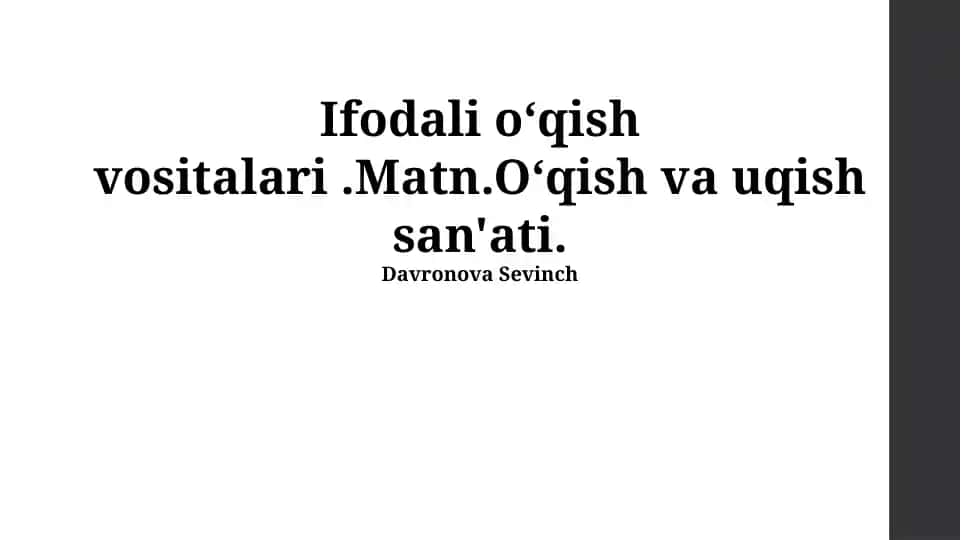 Ifodali oʻqish vositalari