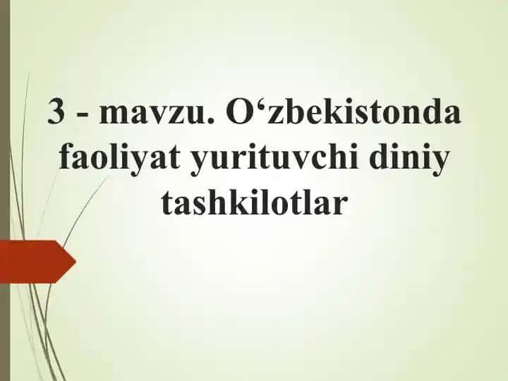 Diniy tashkilotlar va konfessiyalar