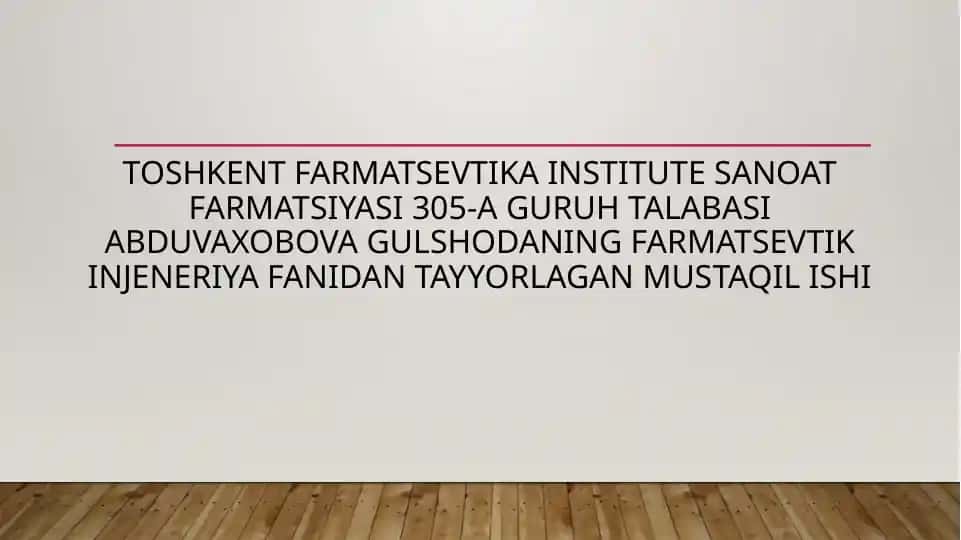Farmatsevtik injeneriya fanida farmasevtik rektifikatsiya kolonnalari