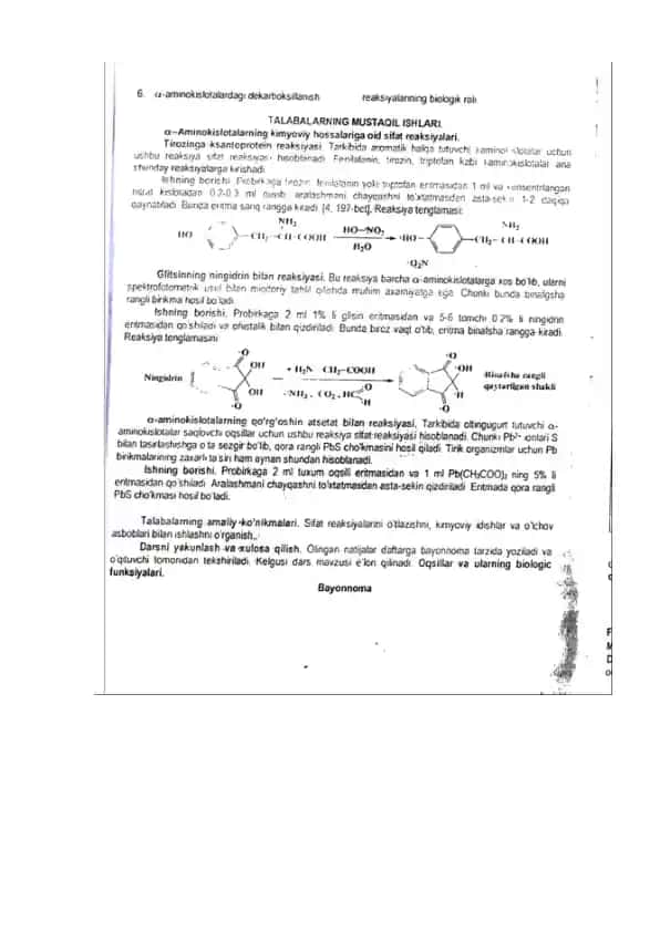 Xantoproteinovaya reaksiya belkov