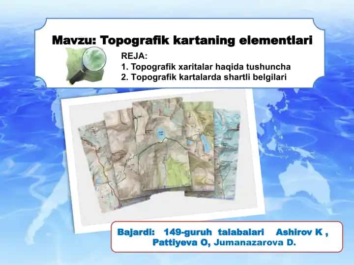 Topografik xaritalar
