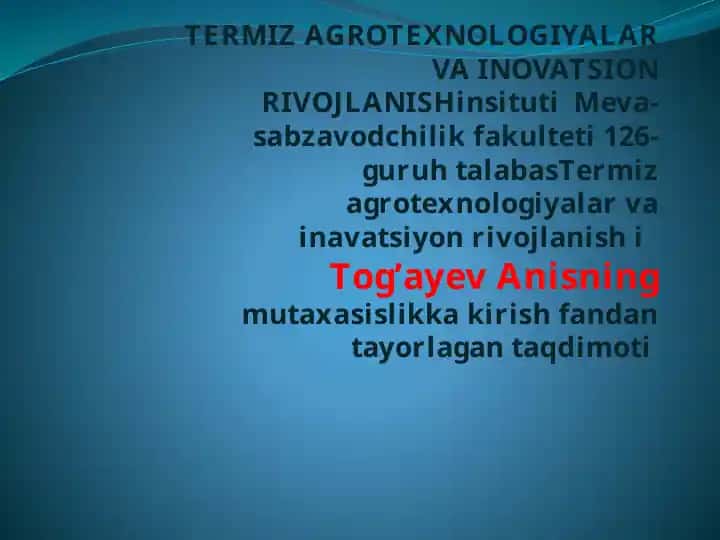 Moyli ekinlar mahsulotlarini saqlash va dastlabki qayta ishlash texnologiyasi