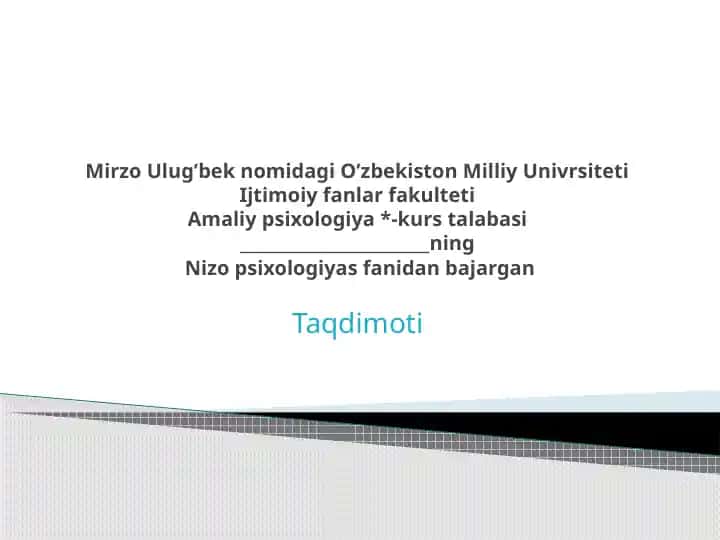 Nizoni o’rganishning falsafiy ananalari