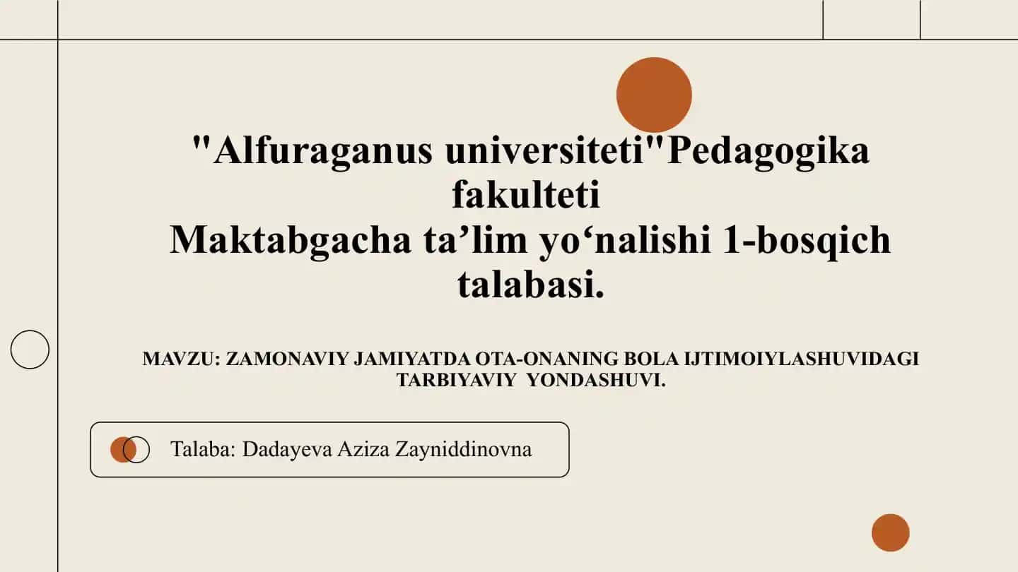 Bola Ijtimoiylashuvi va Tarbiyaviy Yondashuvlar