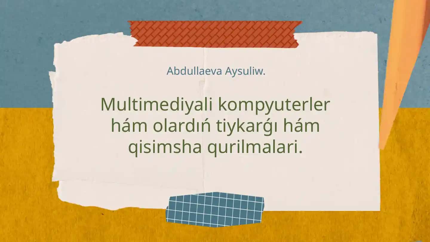Multimediyalik kompyuterler